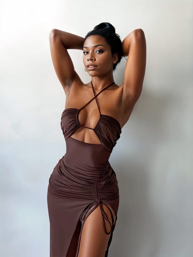 Robe sexy longue en 4 coloris différents