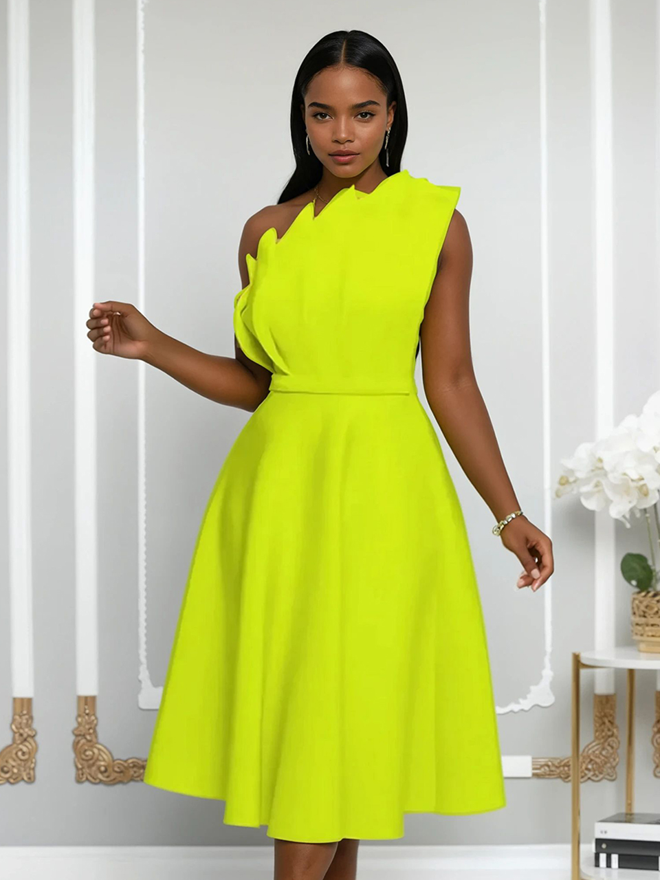 Robe chic asym?�trique �?� Robe chic