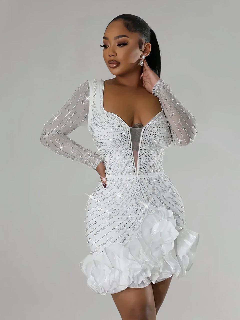 Soirée Blanche Modele De Robe De SoirÃ©e En Dentelle Courte Soirée